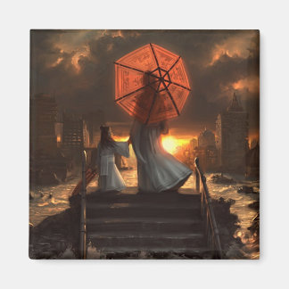 Her Silent Silhouette Magnet