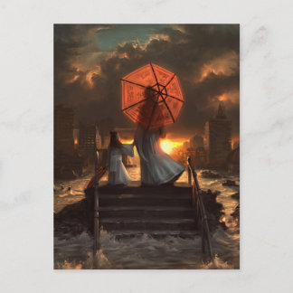 Her Silent Silhouette Postcard