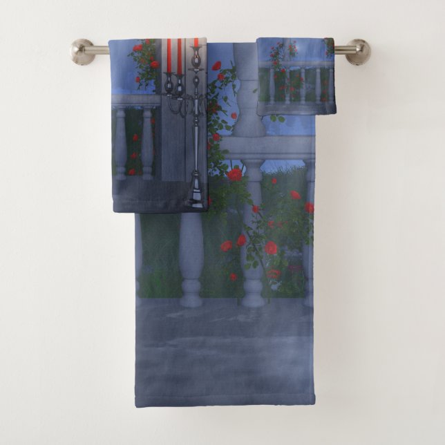 Her Silver Mantle Bath Towel Set (Insitu)