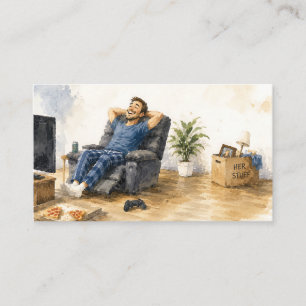 Her Stuff Is Gone - Happy Divorce Enclosure Card