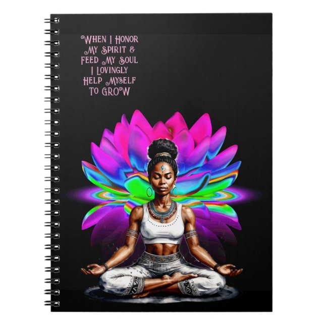 Her Wisdom Grow Spiral Photo Notebook (Front)