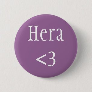 Hera <3 Greek Goddess 6 Cm Round Badge