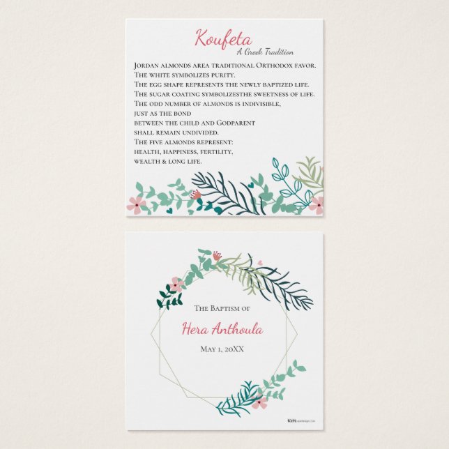 Hera Koufeta Card (Front & Back)