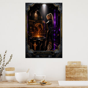 Hera von Stenasis Infiltrates Korgan Archive Poster