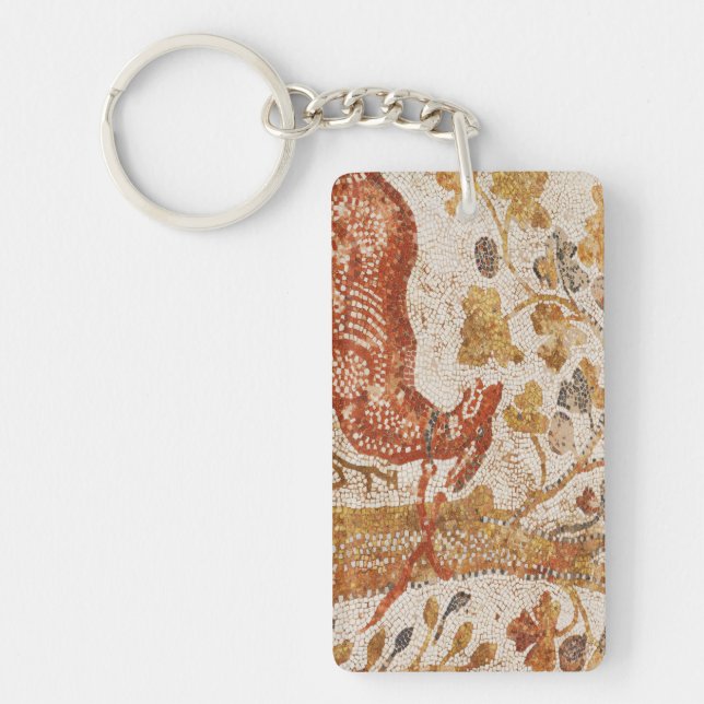 Heraclea Dog Mosaic Key Ring (Front)