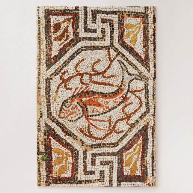 Heraclea Fish Mosaic Jigsaw Puzzle (Vertical)