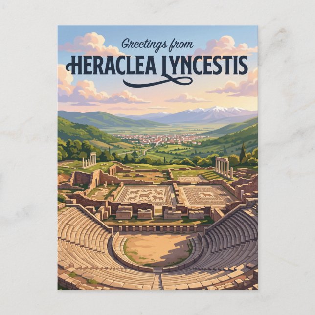 Heraclea Lyncestis North Macedonia Postcard (Front)