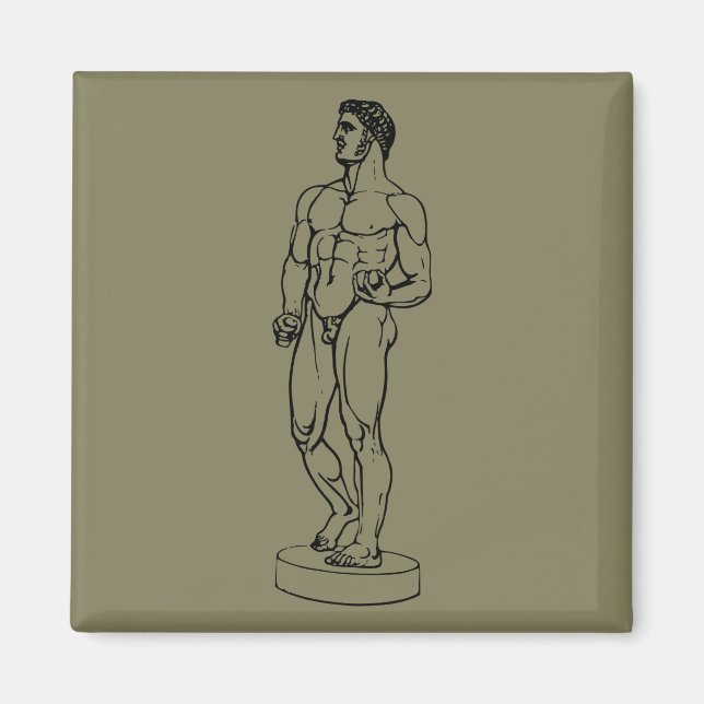 heracles, hercules, mythology, greek, atalanta, fa magnet (Front)