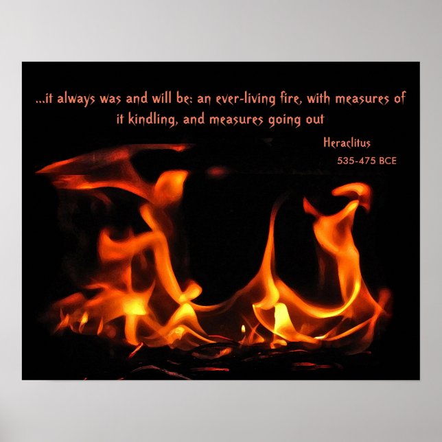 Heraclitus Everlasting Fire Poster (Front)