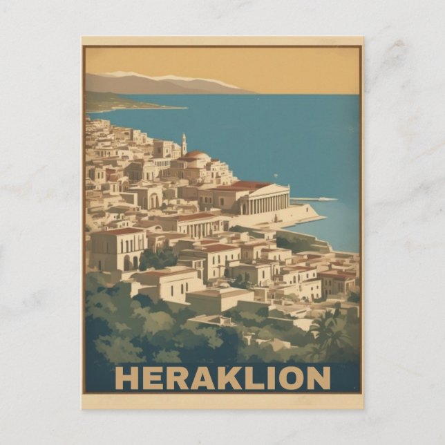 Heraklion,  Iraklio. greece vocation Postcard (Front)