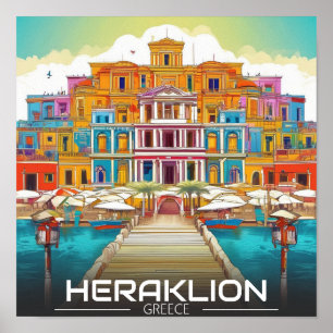 Heraklion, Iraklio. greece vocation Poster