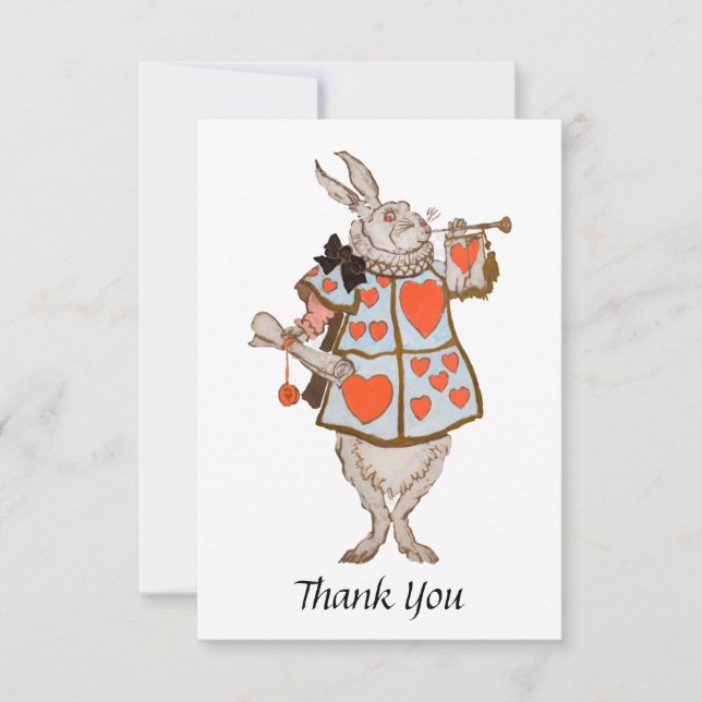 Herald Rabbit Thank You Card (Front)
