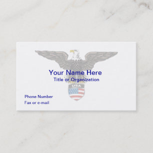 Heraldic American Bald Eagle Business Card