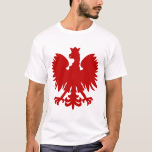Heraldic Animal Eagle Red Silhouette Crown T-Shirt