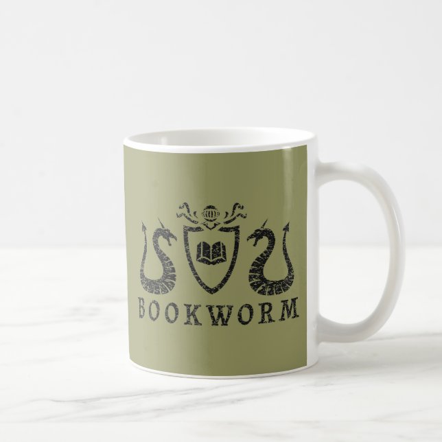 Heraldic Bookworm Mug (Right)