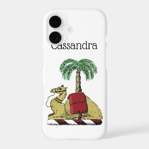 Heraldic Camel Palm Tree Colour Coat of Arms