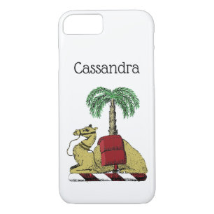 Heraldic Camel Palm Tree Colour Coat of Arms iPhone 8/7 Case