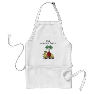 Heraldic Camel Palm Tree Colour Coat of Arms Standard Apron