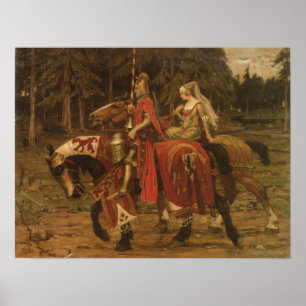 Heraldic Chivalry Poster
