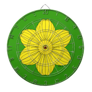 Heraldic Daffodil Dartboard