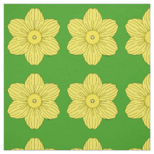 Heraldic Daffodil Fabric