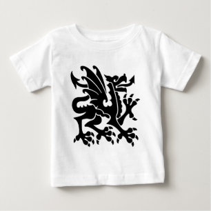 Heraldic Dragon 01 - Black Baby T-Shirt