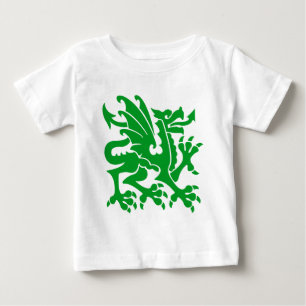 Heraldic Dragon 01 - Grass Green Baby T-Shirt