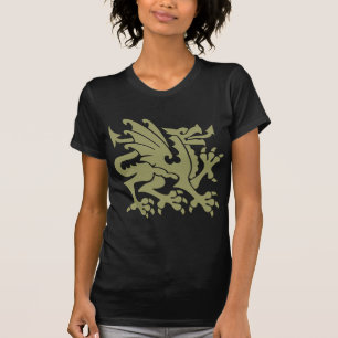 Heraldic Dragon 01 - Khaki T-Shirt