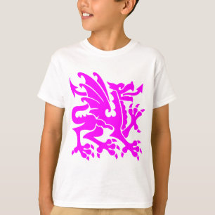 Heraldic Dragon 01 - Magenta T-Shirt