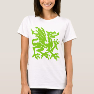 Heraldic Dragon 01 - Martian Green T-Shirt