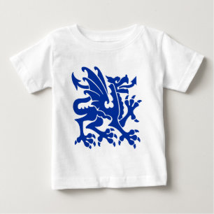 Heraldic Dragon 01 - Navy Blue Baby T-Shirt