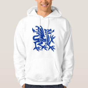 Heraldic Dragon 01 - Navy Blue Hoodie