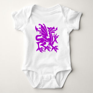 Heraldic Dragon 01 - Purple Baby Bodysuit