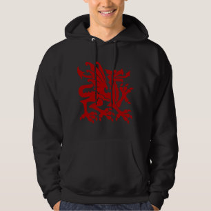 Heraldic Dragon 01 - Ruby Red Hoodie