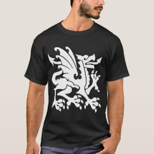 Heraldic Dragon 01 - White T-Shirt