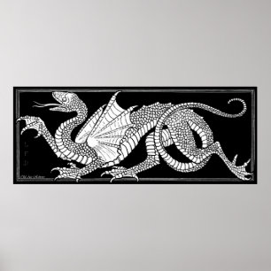 Heraldic Dragon Poster