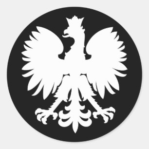 Heraldic Eagle Classic Round Sticker