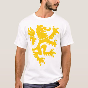 Heraldic Lion 01 - Amber T-Shirt