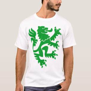 Heraldic Lion 01 - Grass Green T-Shirt