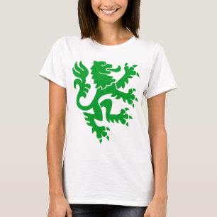 Heraldic Lion 01 - Grass Green T-Shirt