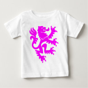 Heraldic Lion 01 - Magenta Baby T-Shirt