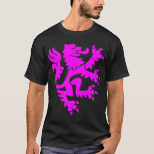 Heraldic Lion 01 - Magenta T-Shirt