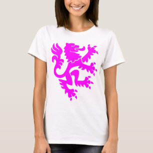 Heraldic Lion 01 - Magenta T-Shirt