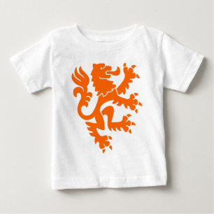 Heraldic Lion 01 - Orange Baby T-Shirt