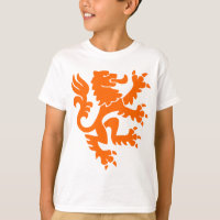 Heraldic Lion 01 - Orange