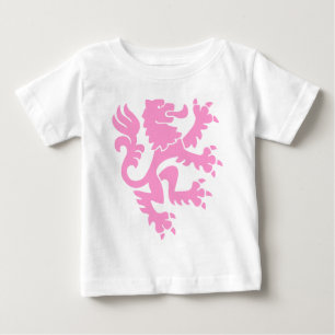 Heraldic Lion 01 - Pink Baby T-Shirt