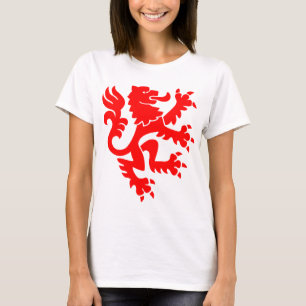 Heraldic Lion 01 - Red T-Shirt