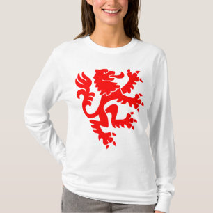 Heraldic Lion 01 - Red T-Shirt