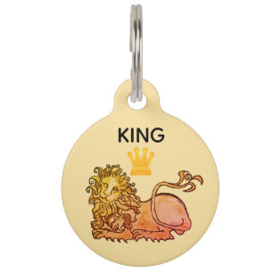 Heraldic Lion dog tag