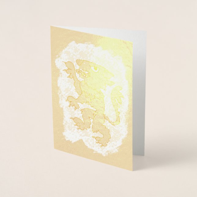 Heraldic Lion Foil Card (Front)